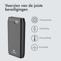 imoshion Powerbank 27.000 mAh + Accezz Ultra Slim GaN Oplader + Accezz USB-C naar USB-C kabel - 1 meter - Zwart