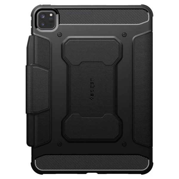 Spigen Rugged Armor Pro Bookcase Apple iPad Pro 11 (2024) M4 - Zwart