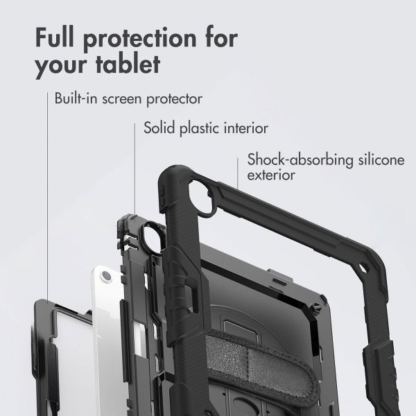 Accezz Rugged Back Cover with shoulder strap Apple iPad Air 13 inch (2026) M4 / (2025) M3 / (2024) M2 - Black