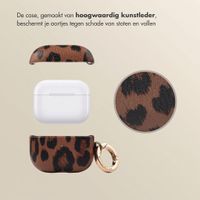 Selencia Sabi Case met panterprint  Apple Airpods 3 - Mocha Brown