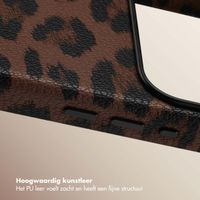 Selencia Sabi Backcover Panterprint met MagSafe Apple iPhone 17 Pro - Mocha Brown