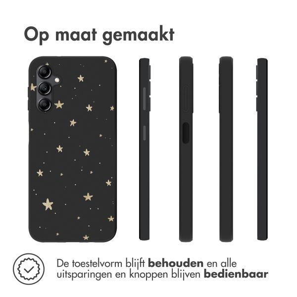 imoshion Design hoesje Samsung Galaxy A14 (5G/4G) - Sterren / Zwart