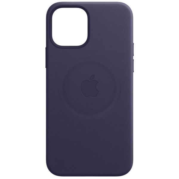 Apple Leather Backcover MagSafe Apple iPhone 12 Pro Max - Deep Violet