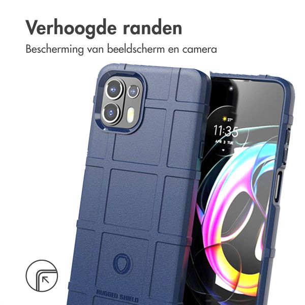 imoshion Rugged Shield Backcover Motorola Edge 20 Lite - Donkerblauw