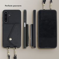 Selencia Sera Telefoonhoes met Koord en Envelop Pashouder Samsung Galaxy A17 (5G) - Zwart