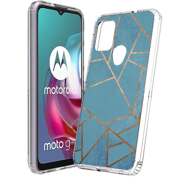 imoshion Design hoesje Motorola Moto G30 / G20 / G10 (Power) - Graphic Blue
