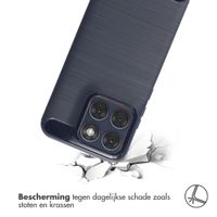 imoshion Brushed Backcover Motorola Edge 70 Fusion - Donkerblauw