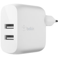 Belkin Boost↑Charge™ Dual USB Wall Charger iPhone SE (2022) + Lightning kabel - 24W - Wit