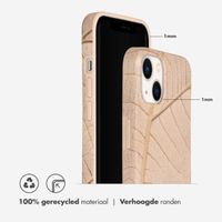 Selencia Aurora Fashion Backcover iPhone 13 - Duurzaam hoesje - 100% gerecycled - Earth Leaf Beige