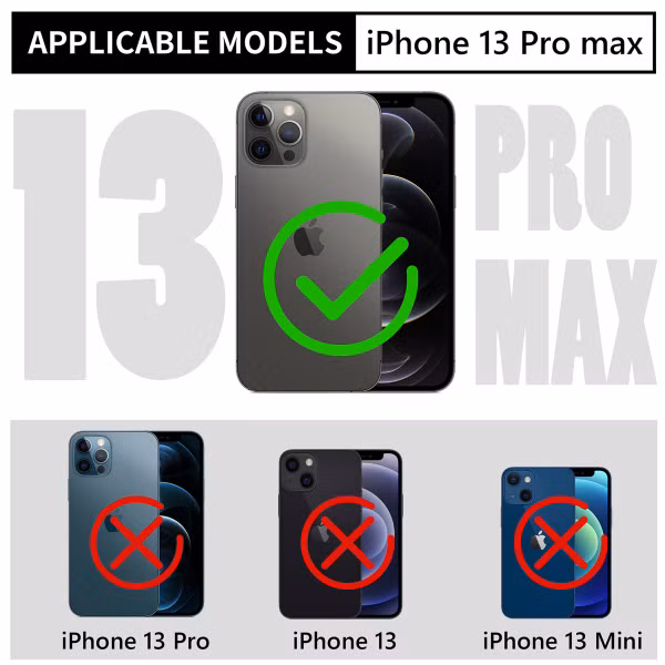 Redpepper Dot Plus Waterproof Backcover Apple iPhone 13 Pro Max - Zwart