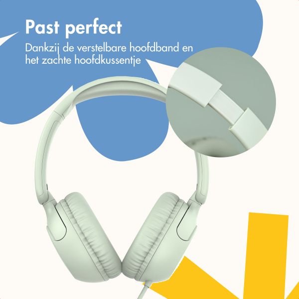 imoshion Kinderkoptelefoon met Draad - AUX kabel - Decibelbegrenzer - Mint Green