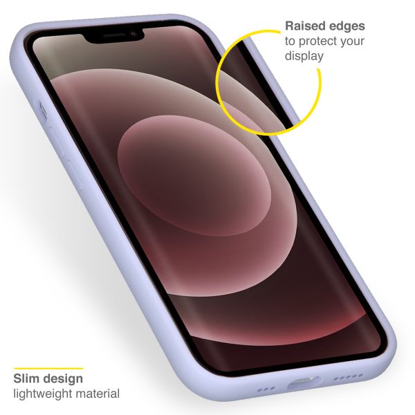 Accezz Liquid Silicone Backcover Apple iPhone 13 Pro Max - Paars