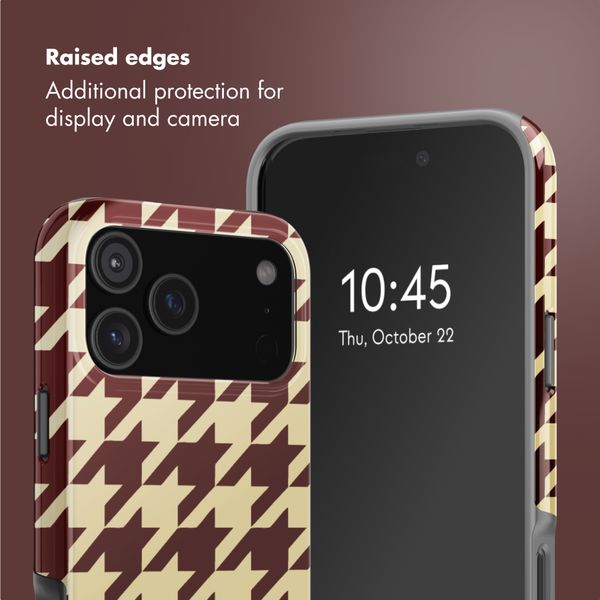 Selencia Vivid Back Cover with MagSafe Apple iPhone 17 Pro - Pied-de-Poule