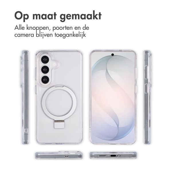 Accezz Ring Stand Backcover met MagSafe Samsung Galaxy S26 - Transparant