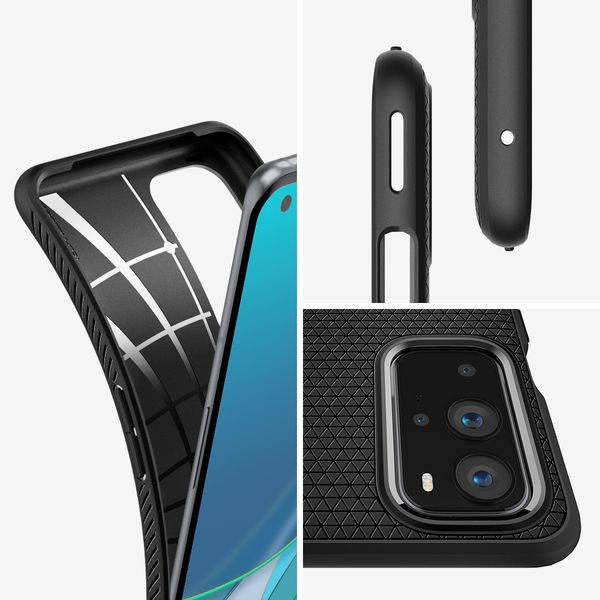 Spigen Liquid Air Backcover OnePlus 9 Pro - Zwart