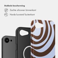 Selencia Vivid Backcover met MagSafe Apple iPhone 17e / 16e - Dream Swirl Chocolate