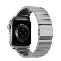 Nomad Titanium schakelband Apple Watch | 44/45/46/49 mm - Zilver