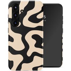Selencia Vivid Backcover met MagSafe Samsung Galaxy S25 - Art Wave Black