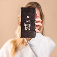 imoshion Design Softcase Bookcase iPhone 12 (Pro) - Live Laugh Love