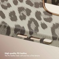 Selencia Sabi Back Cover Panther Print with MagSafe Apple iPhone 14 - Soft Ivory
