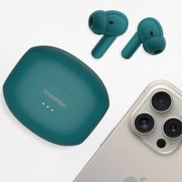 imoshion Aura Pro In-Earbuds - Draadloze oordopjes - Bluetooth draadloze oortjes - Met ANC noise cancelling functie - Petrol Green