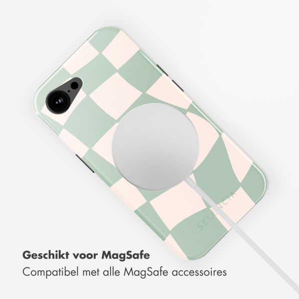 Selencia Vivid Backcover met MagSafe Apple iPhone 16e - Groovy Sage Green