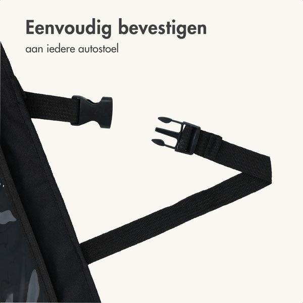 imoshion Autostoel Organizer voor Kinderen – 9 vakken – Inclusief Tablethouder – Zwart
