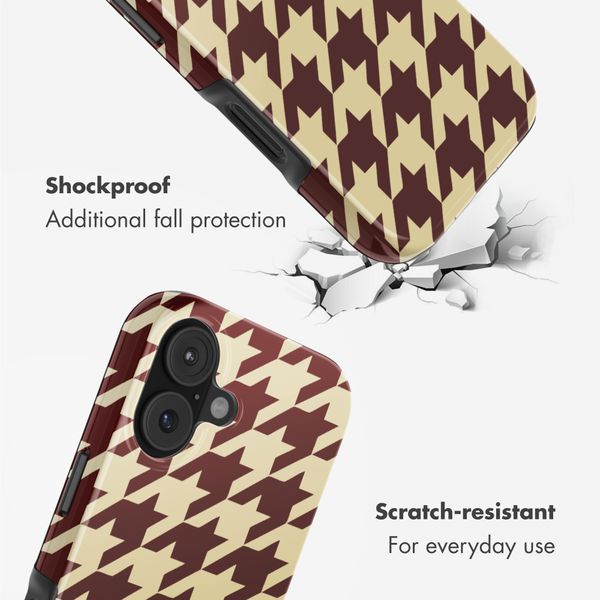 Selencia Vivid Back Cover with MagSafe Apple iPhone 17 Pro - Pied-de-Poule