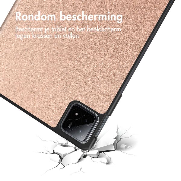 imoshion Trifold Bookcase Xiaomi Pad 6S Pro 12.4 - Rosé Goud