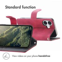 imoshion Bookcase with Strap Apple iPhone 16 - Red