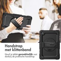 Accezz Rugged Backcover met schouderstrap Samsung Galaxy Tab A8 - Zwart