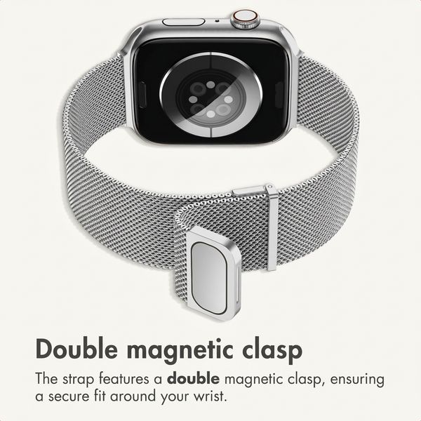 imoshion Milanese Magnetic Band Apple Watch | 38/40/41/42 mm - Silver
