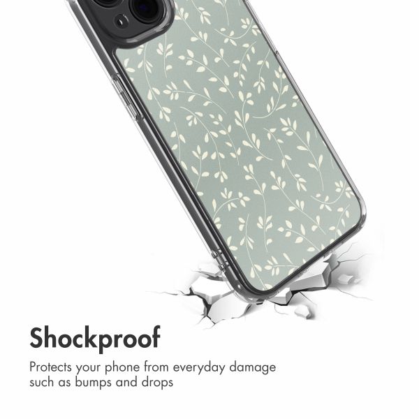 imoshion Design hoesje Apple iPhone 14 - Smoke Green Flowers