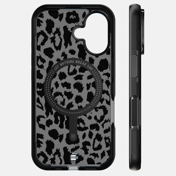 BodyGuardz Ace Pro MagSafe Backcover Apple iPhone 16 - Black / Leopard