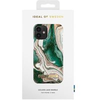 iDeal of Sweden Fashion Backcover iPhone 12 Mini - Golden Jade Marble