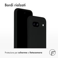 Accezz Liquid Silicone Backcover Google Pixel 8a - Zwart