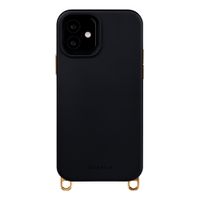 Selencia Rivièra MagSafe Backcover met afneembare haakjes iPhone 12 / 12 Pro - Velvet Black
