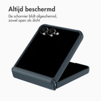 Accezz Color Backcover met MagSafe en Ringstand Samsung Galaxy Z Flip 8 - Donkerblauw