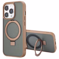 Accezz Ring Stand Backcover met MagSafe Apple iPhone 14 Pro - Bruin