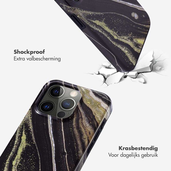 Selencia Vivid Tough Backcover iPhone 15 Pro - Chic Marble