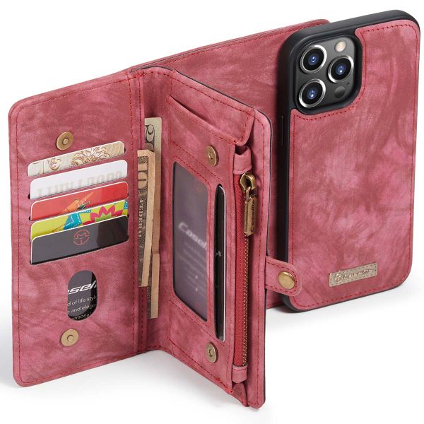 CaseMe Luxe Lederen 2 in 1 Portemonnee Bookcase iPhone 13 Pro