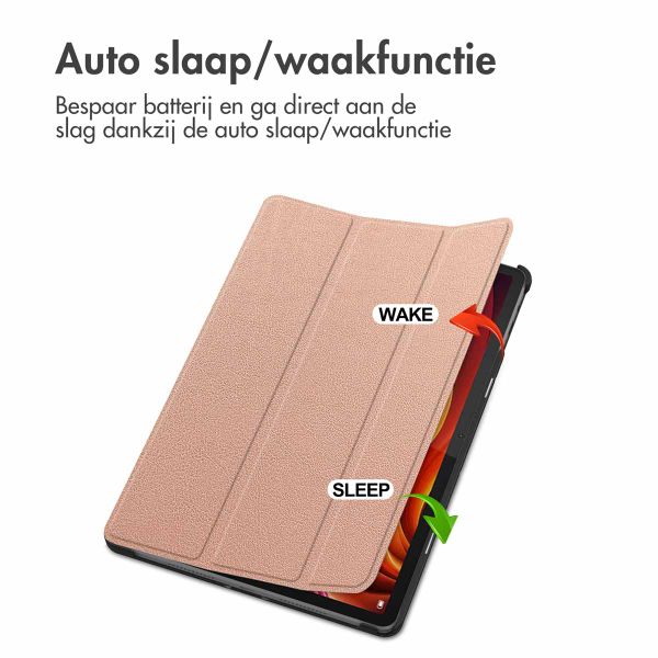 imoshion Trifold Bookcase Lenovo Tab K11 Plus - Rose Gold