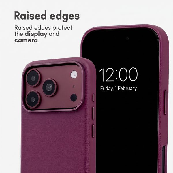 Accezz Leather Case with MagSafe Apple iPhone 18 Pro / 17 Pro - Heath Purple
