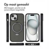 Accezz Ring Stand Backcover met MagSafe Apple iPhone 15 - Zwart