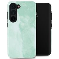 Selencia Vivid Tough Backcover Samsung Galaxy S23 - Marble Grayed Jade