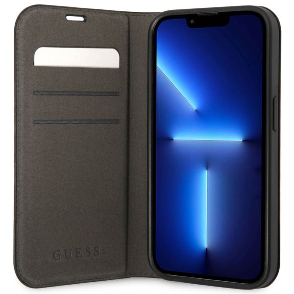 Guess 4G Logo Bookcase Apple iPhone 14 Pro - Zwart