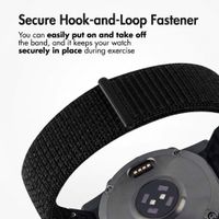 imoshion QuickFit® Nylon Band - Garmin 20 mm Connector - Size L/XL - Black