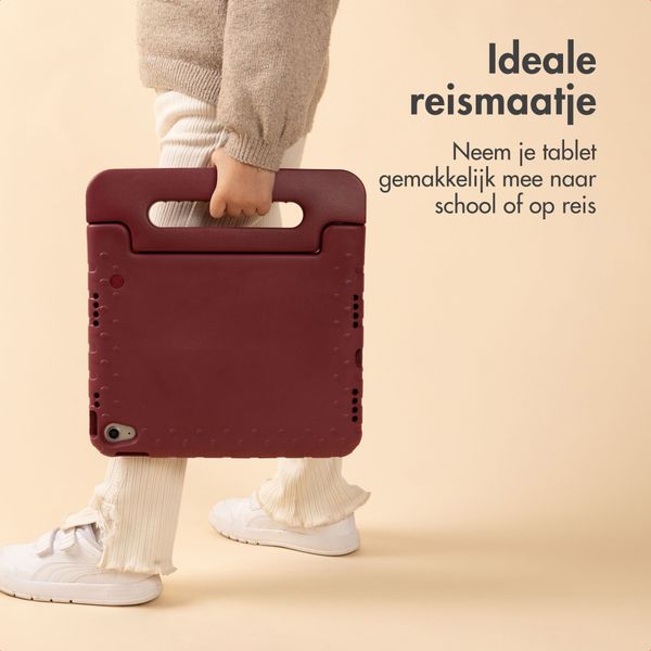 imoshion Kidsproof Backcover met handvat Apple iPad 11 (2025) 11 inch A16 / iPad 10 (2022) 10.9 inch - Velvet Plum
