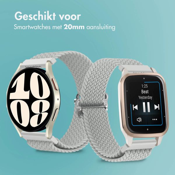imoshion Nylon geweven bandje - Universeel 20 mm aansluiting - Grijs