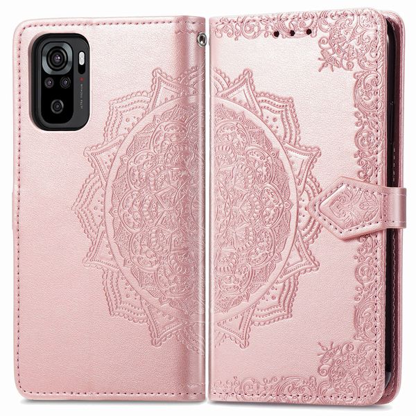 imoshion Mandala Bookcase Xiaomi Redmi Note 10 (4G) / Note 10S - Rosé Goud